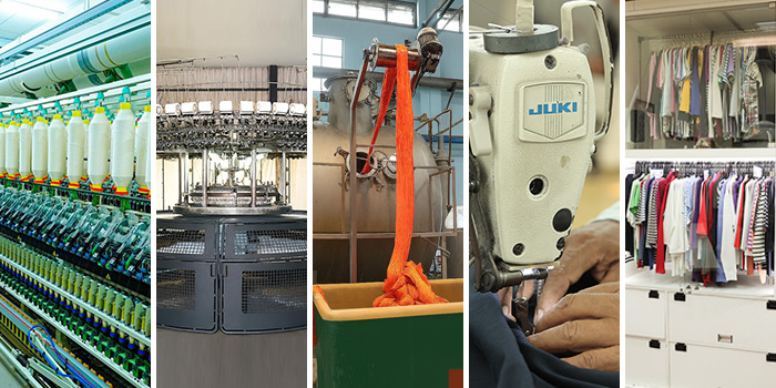 fabric processing, sewing, and industrial textile machinery